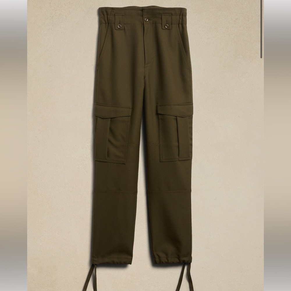 Banana Republic Lido Wool Cargo Pants Sz 6S